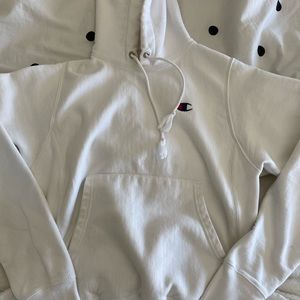 White Champion Hoodie